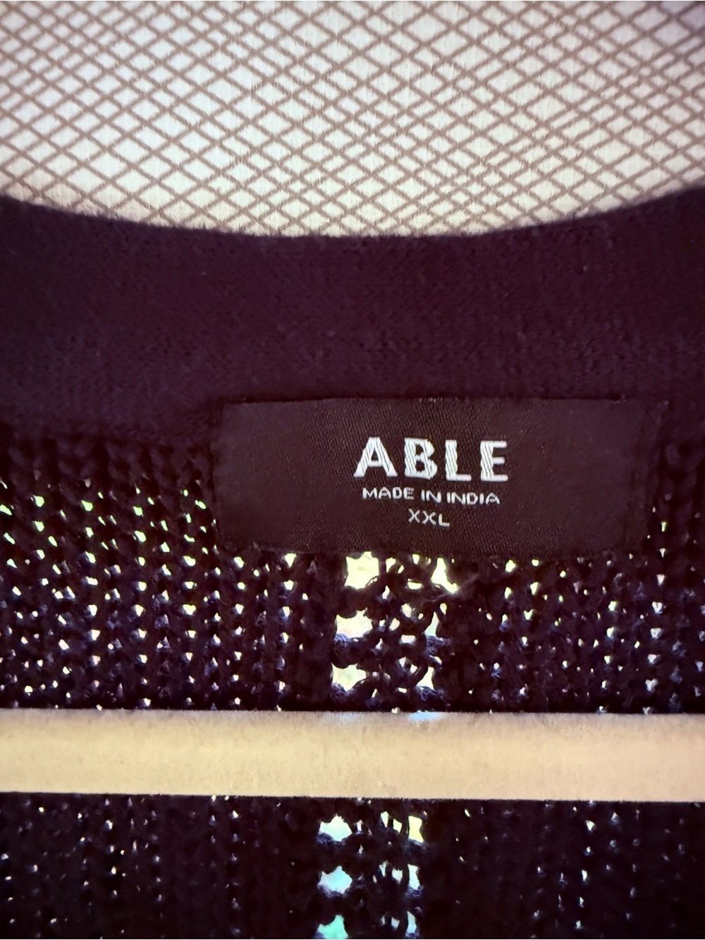 Able Black Ribbed V-Neck Button Cardigan - Picture 2 of 4
